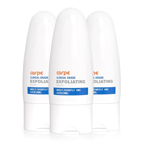 Carpe Underarm Exfoliating Scrub 3.3 Fl Oz Pack of 3 - Sensitive Skin, Odor & Sweat Blocker