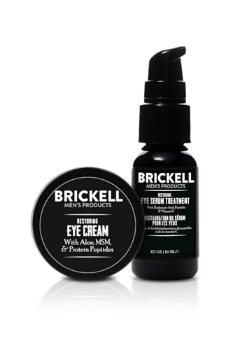 Men's Eye Cream and Serum Set - Anti-Aging, Hydrating, Dark Circles Reduction