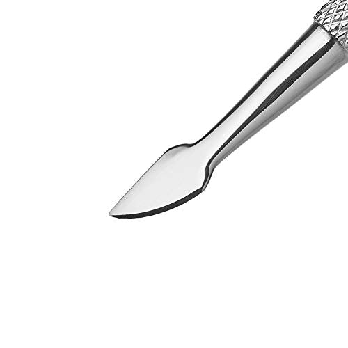 Rui Smiths Professional Double Ended Stainless Steel Metal Pusher (Cuticle Pusher) Bundle - Styles No. 104 and 106
