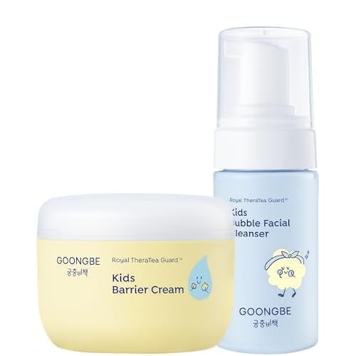 GOONGBE Kids' Bubble Facial Cleanser + Kids' Barrier Cream Bundle