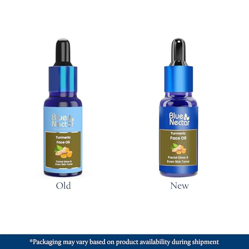 Blue Nectar Turmeric Face Oil | Ayurvedic Nourishing Serum with Plant-Based Turmeric