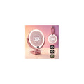 1X/30X Makeup Mirror with Lights - Rose Gold, Dimmable LED Vanity Mirror