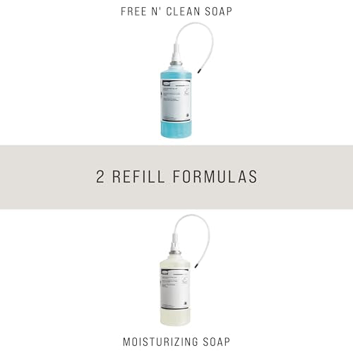 Rubbermaid Commercial Products OneShot Dye & Fragrance Free Foam Hand Soap Refill, 1600mL, Green Seal Certified, Compatible with RCP's Touchless OneShot Foam Dispensers, for Restrooms