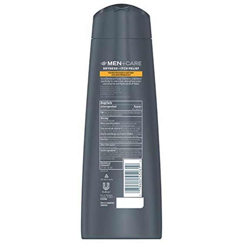 Dove Men + Care Dermacare Scalp - Anti-Dandruff Shampoo + Conditioner 2 in 1 - Dryness + Itch Relief - Net Wt. 12 FL OZ (355 mL) Per Bottle - Pack of 2 Bottles