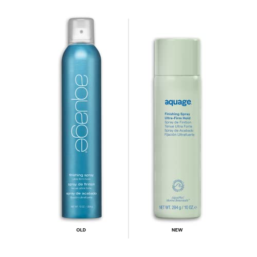 AQUAGE Finishing Spray, Firm Hold Hairspray, Delivers Humidity Resistance and Lasting Style Retention with Max Shine LOW VOC, 10 oz
