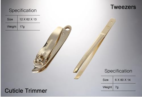 Premium Korean Nail Clipper Set with Travel Case - Manicure & Pedicure Kit