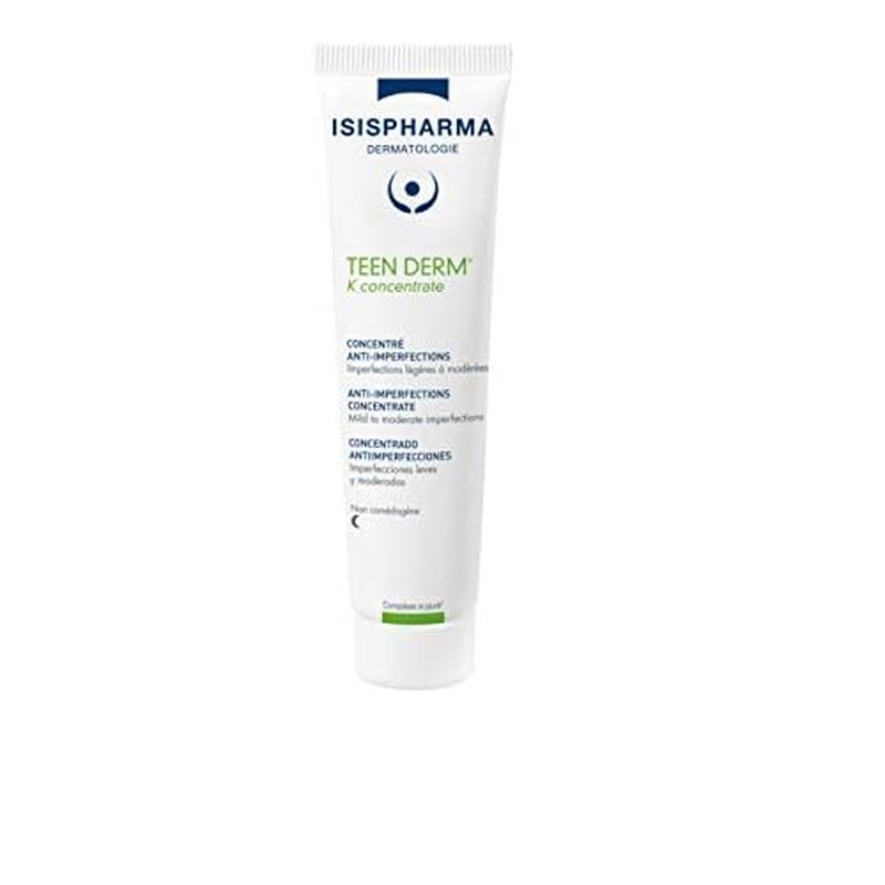 ISIS Pharma TEEN DERM K CONCENTRATE active serum 30ml for Oily skin with imperfections, Treat severe to serious acne