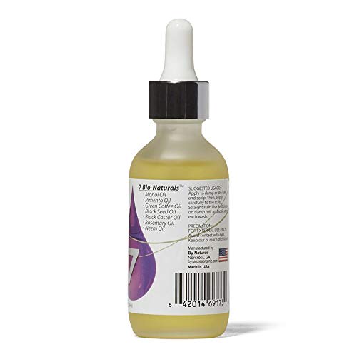 Bio7 Hair Growth Oil Drops for Scalp - 2 Fl Oz Pack of 2 - Natural Hair Thickening Treatment