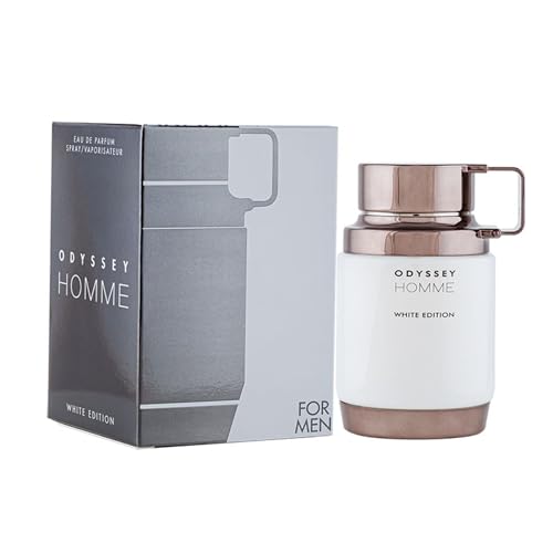Armaf Odyssey Homme White Edition Eau de Parfum for Men - Fresh Spicy Woody Fragrance 2oz