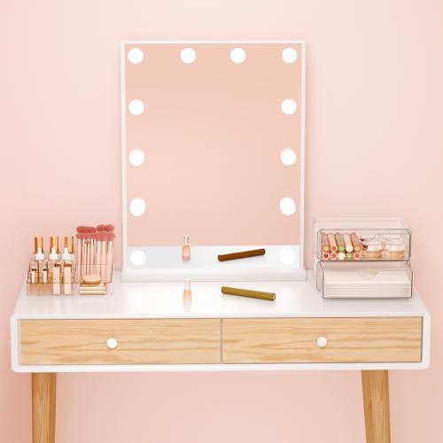 DOADW 3-Piece Clear Stackable Bathroom Counter Organizer Set for Vanity