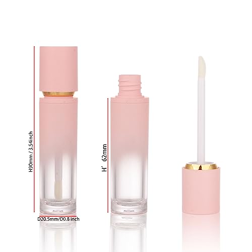 Pink Lip Gloss Tubes 8ml - 30 Pack Gradient Refillable Lip Oil Containers with Applicator - Variation of THIS listing