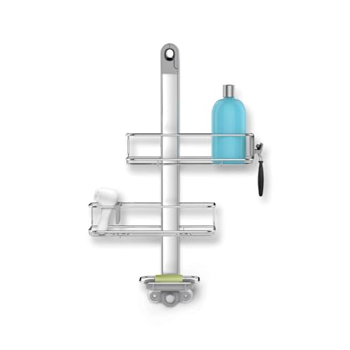 Simplehuman Adjustable Shower Caddy - Medium, Rust-Proof Stainless Steel & Aluminum