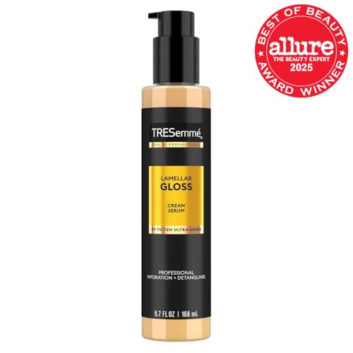 TRESemm? Hydrating & Detangling Cream Serum Lamellar Gloss Ultra Shine Up to 72H 5.7 Fl Oz,(Pack of 2)