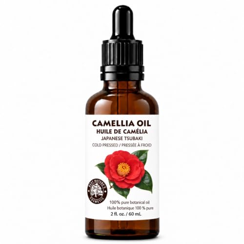 Japanese Tsubaki Camellia Oil for Hair & Skin - 2 Fl Oz, Cold Pressed & Pure