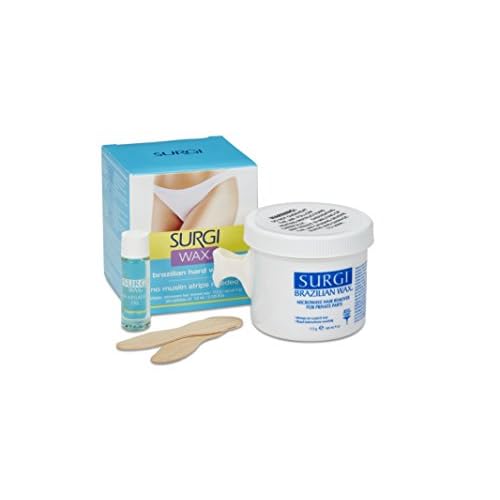 Surgiwax Brazilian Hard Wax Waxing Kit for Private Parts, 4 Ounce Boxes (Pack of 3)