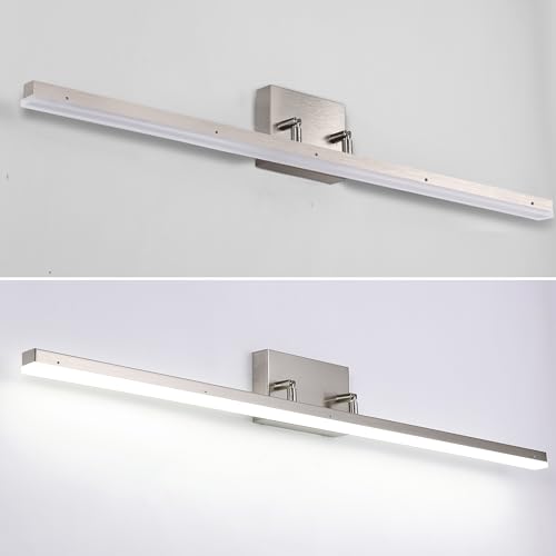 48-Inch Modern LED Vanity Bath Light Brushed Nickel 5000K Nickel 5000K