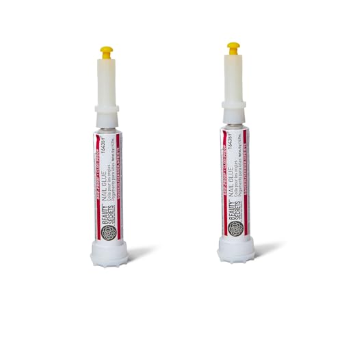 Beauty Secrets Drip & Clog Proof Nail Glue 2-Pack for Strong, Mess-Free Manicures