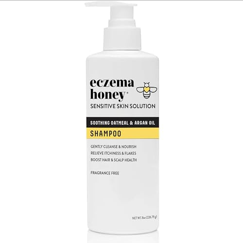 Eczema Honey Nourishing Shampoo for Sensitive & Dry Scalp - Natural Dandruff Relief, 8 Oz