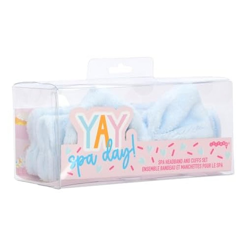 iscream Sprinkle Spa Day Plush Velour Spa Headband and Cuff Set