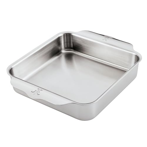 8-Inch Stainless Steel Baking Pan with Aluminum Core - Square Oven Bond