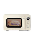 COMFEE' Retro Microwave Oven 0.9 Cu.Ft 900W Countertop Apricot - Child Lock & 9 Auto Menus