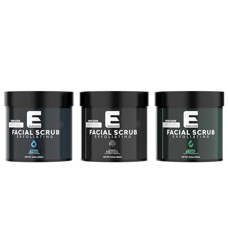Elegance Natural Face Scrub, 16.9 Oz, Aloe Vera Based Facial Scrub, Exfoliate and Eliminate Impuritites for a Healthy and Hydrated Glowing Skin