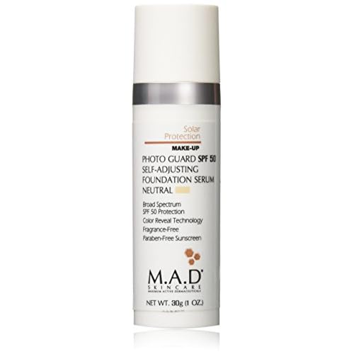 M.A.D SKINCARE SOLAR PROTECTION: Photo Guard SPF 50 Self-Adjusting Foundation Serum: Neutral - 30g