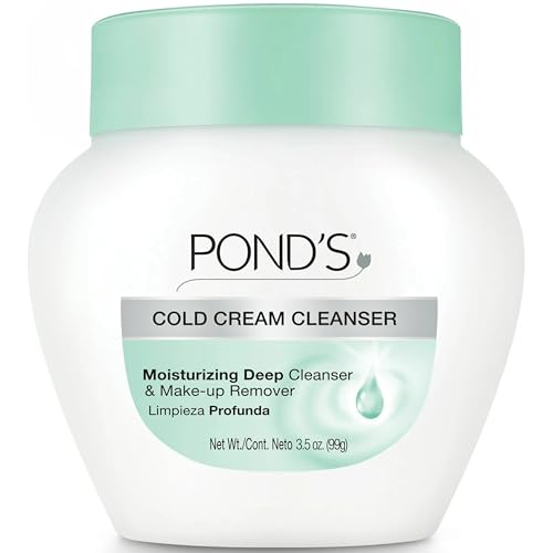Pond's Cold Cream Cleanser 3.5 oz Pack of 4 No Scents - Makeup Remover & Moisturizer