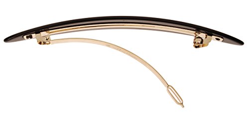 Long Black Hair Barrettes - Elegant French Barrette for Thick Hair