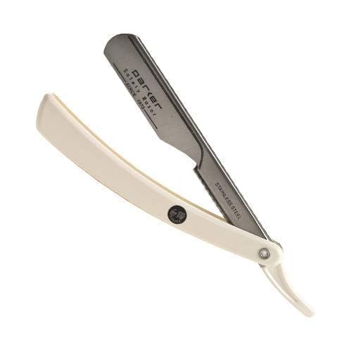 Professional Safety Razor with 5 Half Blades - Durable Steel & Ergonomic Handle