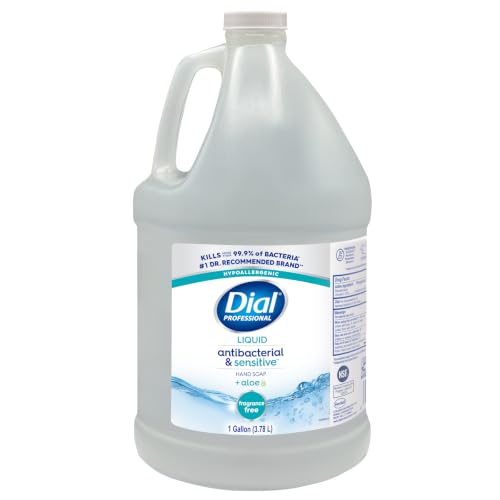 Dial Professional Antibacterial Sensitive Liquid Hand Soap - Fresh, 128 Fl Oz Pack of 1