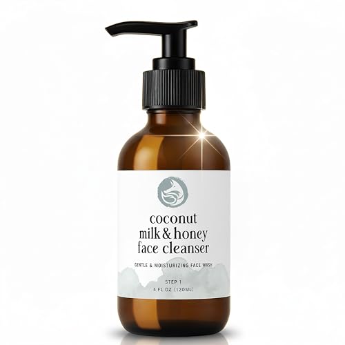 Gentle Hydrating Face Wash for Sensitive Skin - Coconut Milk & Honey, Fragrance-Free