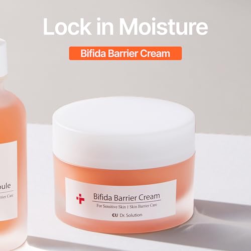 Bifida Barrier Cream Moisturizer for Sensitive Skin with Ceramide Squalane Hyaluronic, 50ml