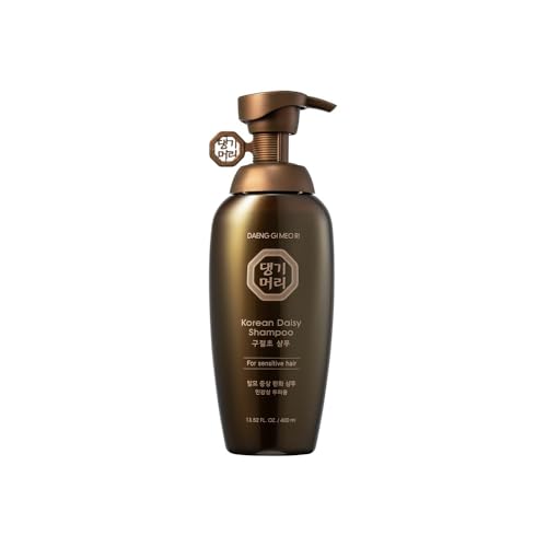 Korean Daisy Shampoo for Sensitive Hair - Herbal Nourishing & Hair Loss Relief, 400ml