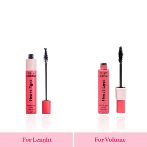 Silly George Heart Eyes Mascara - Smudge-Proof, Cruelty-Free Lengthening & Volumizing Makeup