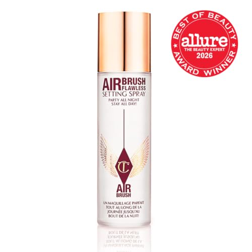 Charlotte Tilbury Airbrush Flawless Setting Spray 3.38 Fl Oz Hydrating Mist - Prime & Set Makeup Up to 16Hr