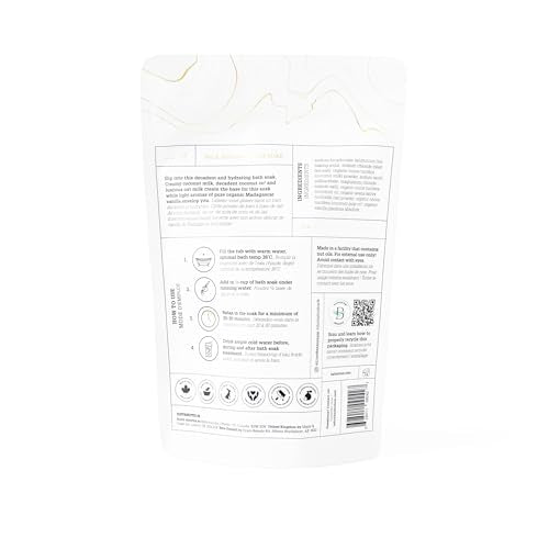 Gentle Mineral Bath Soak for Sensitive Skin - Coconut Milk & Dead Sea Salt, 23 oz