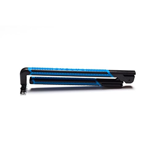EVOLVE Back Hair Removal Razor - 16 Inch Extended Reach Foldable Handle Body Shaver with 4 Cartridges - Men Women Wet Dry Shaving Tool