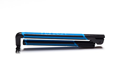 Extended Reach Back Hair Removal Razor with 4 Cartridges – Foldable Body Shaver for Men Women