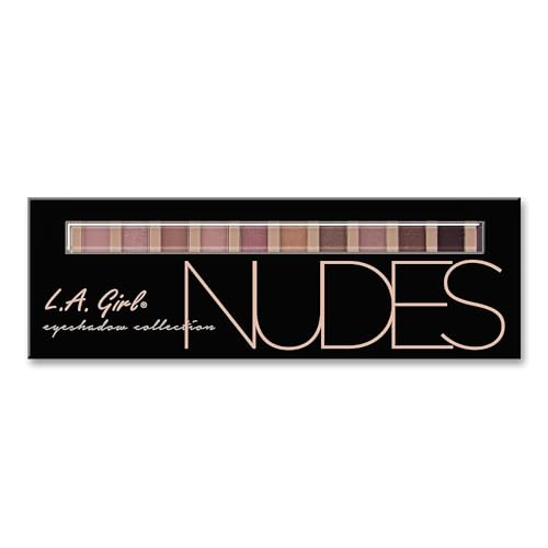 L.A. Girl Beauty Brick Eyeshadow, Nudes, 0.42 Ounce, Powder