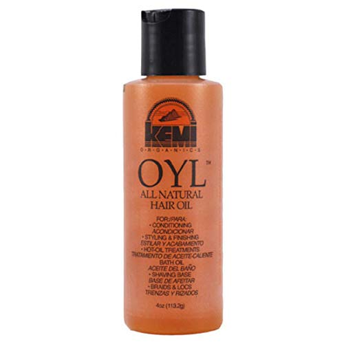 Kemi All Natural Hair Oil 4 Oz - Pack of 2, Nourishing Hair Treatment for Dry & Colored Hair