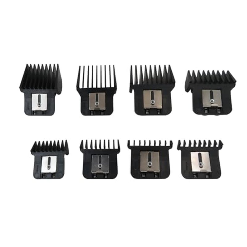 2024 Upgraded 8 Pack Trimmer Guards Set for BaBy-liss-PRO Barber-ology FX787 & FX726 Trimmer, Replacement Guards with Metal Spring Clip