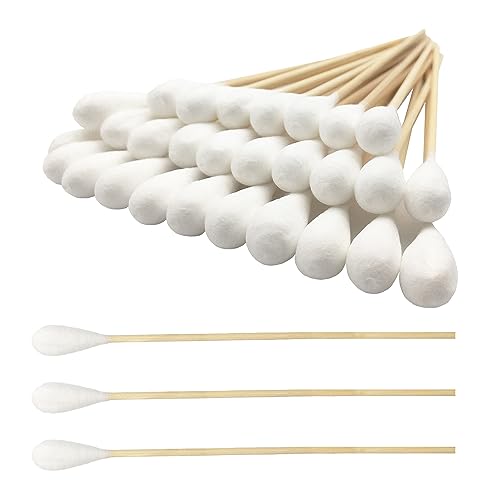 600pcs Long Cotton Swabs - Large Size Pet Ear & Eye Cleaning, Gun & Makeup Applicators - Variation of 600