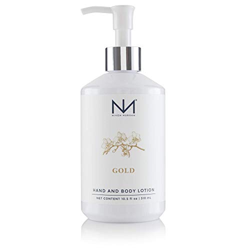 Niven Morgan Gold Hand & Body Lotion - 10.5oz Moisturizer for Skin Care