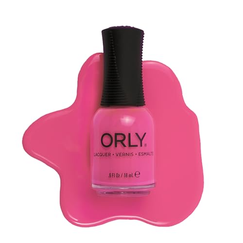 Orly Neon Nail Polish Colors for Summer | Bright Shades and a Confetti Topper for Summer Neon Nails | 0.6fl oz (That's Hot, 0.6 fl oz)