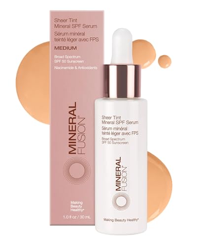 Mineral Fusion Sheer Tint SPF 50 Face Serum - Medium, 1 Fl Oz