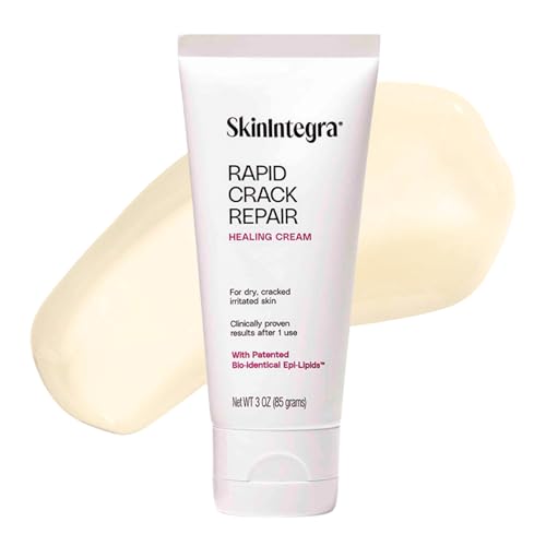 Rapid Crack Repair Cream, 25% Urea with Lactic Acid, Heals Cracked Heels and Diabetic Feet, Post-Surgery Scar Care, Fragrance-Free Barrier Cream, 3 oz