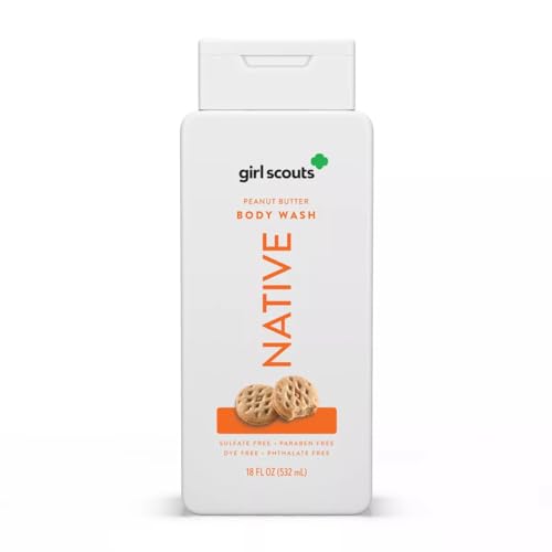 Native - Limited Edition Girl Scouts Cookies, Peanut Butter Body Wash, 18 oz