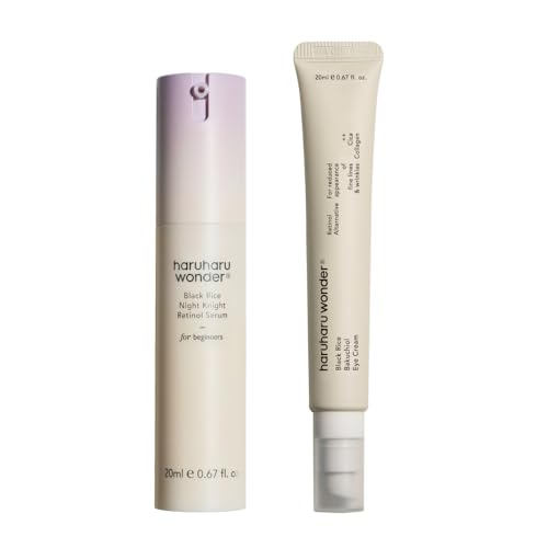 haruharu wonder Night Knight Retinol Serum and Bakuchiol Eye Cream Set