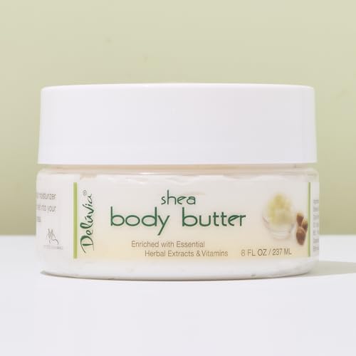 Shea Body Butter with Organic Rose Hip Lavender & Dead Sea Minerals - Moisturizing Cream